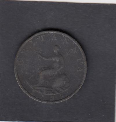 Beschrijving: 1/2 Penny GEORGIUS III 